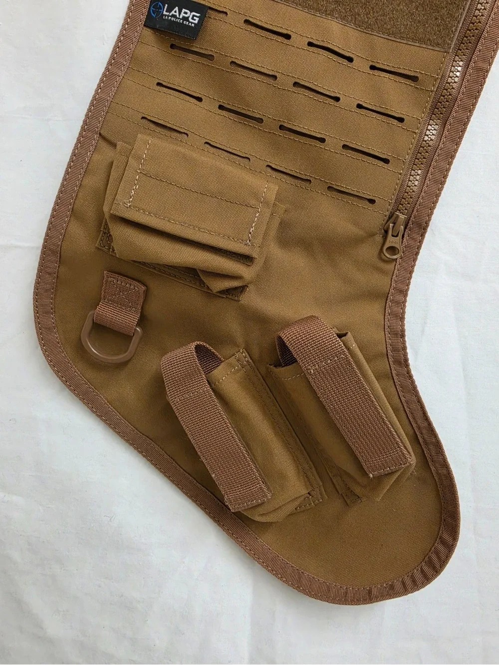LAPG Atlas Tactical Christmas Stocking Coyote Brown Laser Cut MOLLE New